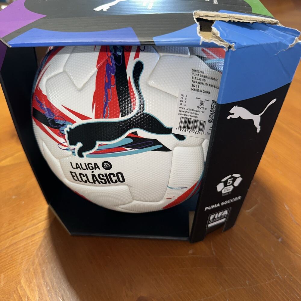 PUMA FOOTBALL ORBITA LALIGA EL CLASICO Pro - PUMA WHITE/MULTICOLOR